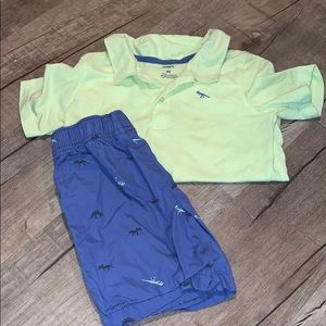 Carters 4t shorts and shirt outfit